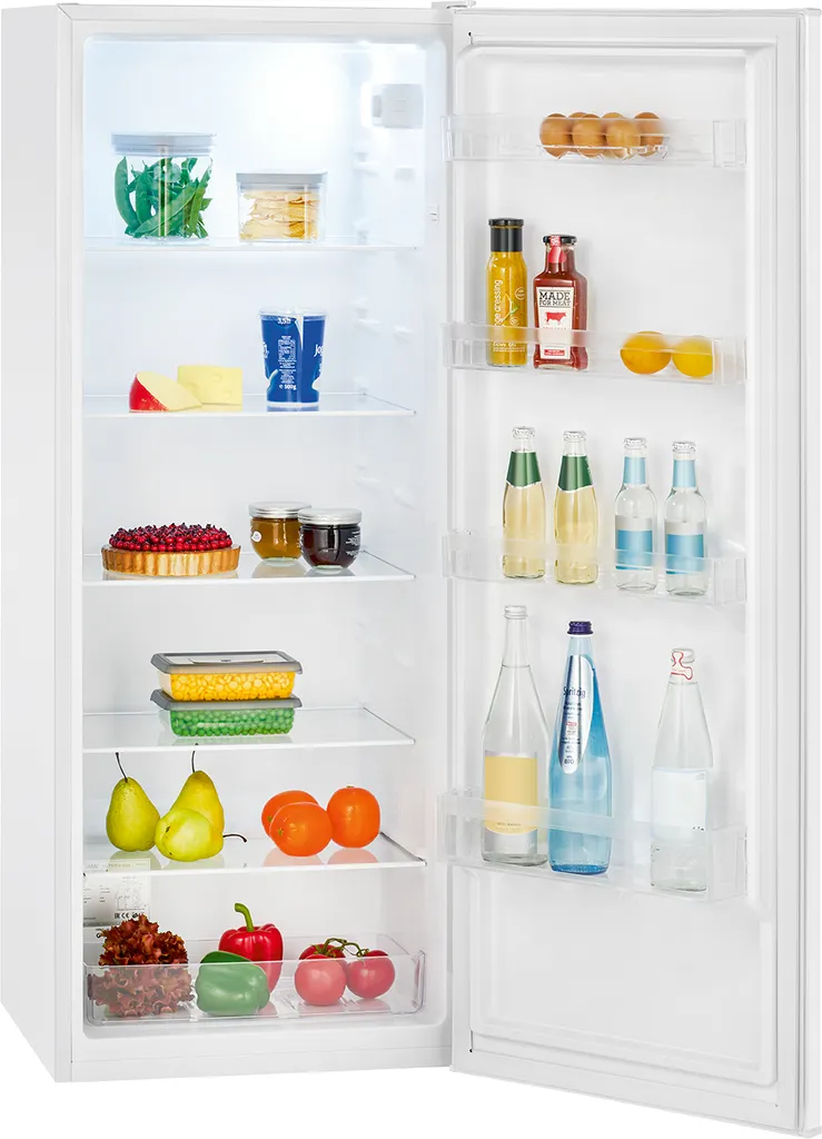 Bomann VS 7339 Vollraumkühlschrank, 242 Liter Nutzinhalt, Temperaturbereich: 0°C +8°C, Türanschlag Rechts, Wechselbar, Weiß – Bild 2