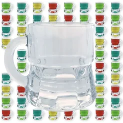 Gravidus Schnapsglas Schnapsgläser Schnaps Stamper Kurze Glas Mit Henkel 2cl 12,24,48 Stk, Menge:48
