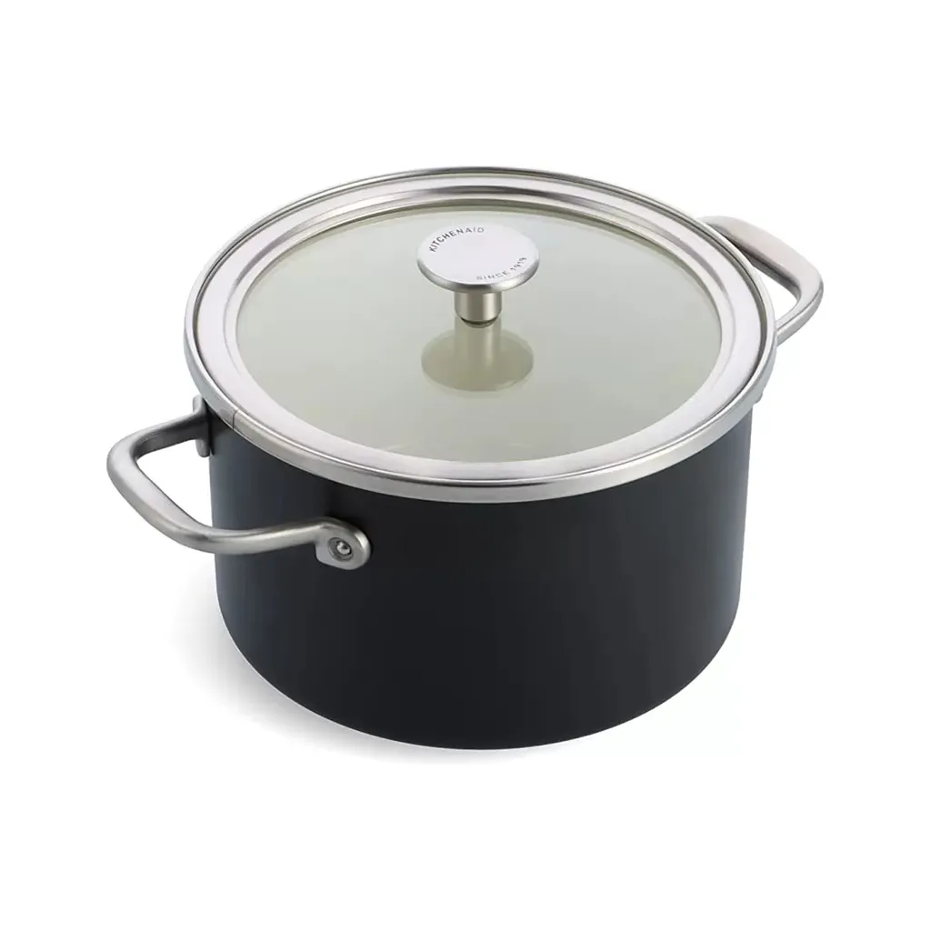 KitchenAid Kochtopf Steel Core Enamel Matt Schwarz - ø 20 Cm / 3,7 Liter – Bild 2