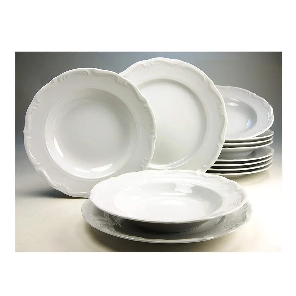 Creatable Porzellanhaus CreaTable 16135 Kombiservice Maria Theresia Für 6 Personen, Porzellan, Weiß (1 Set, 30-teilig) – Bild 5