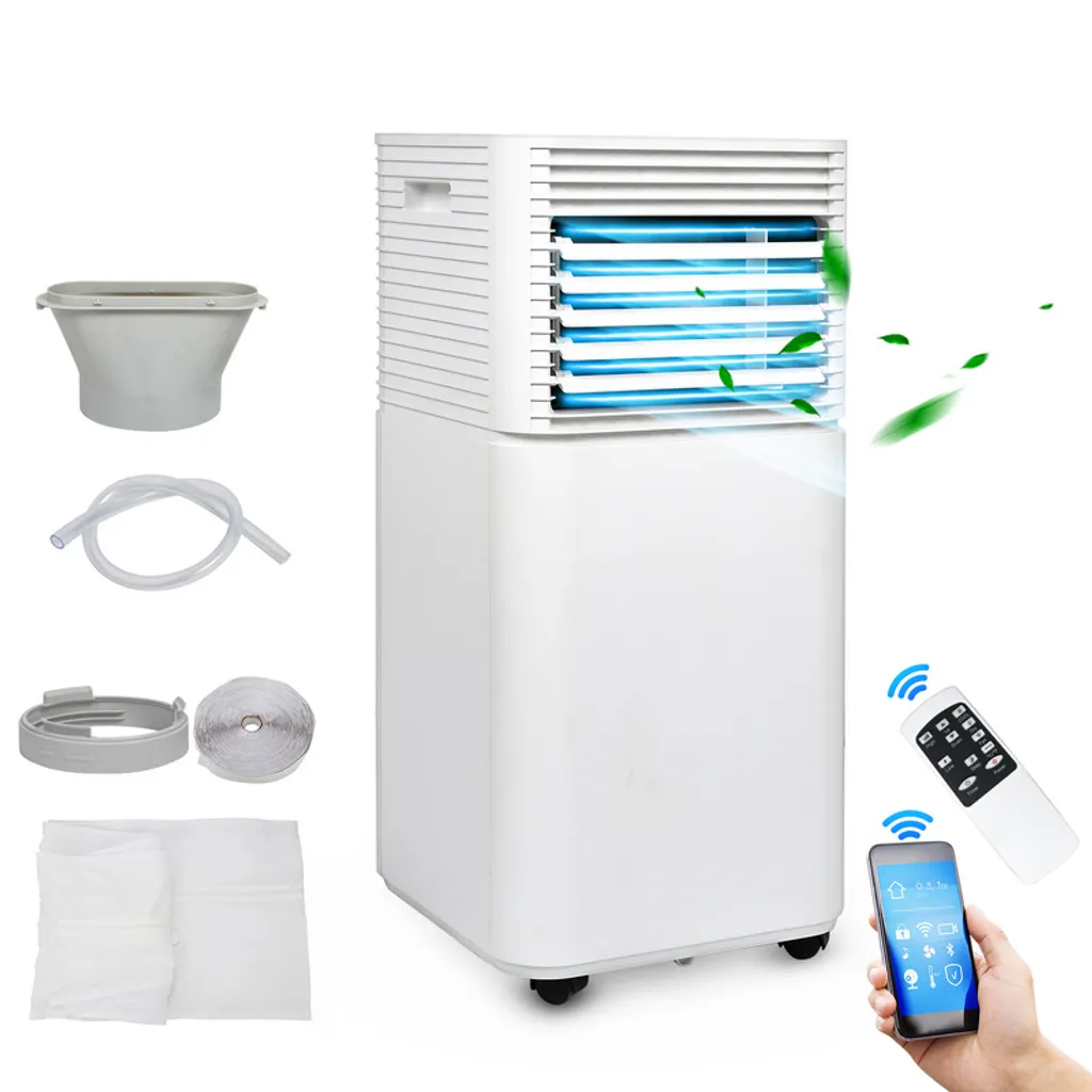 EINFEBEN Mobiles Klimagerät R290 7000 BTU/h Klimaanlage Mobil Mit Abluftschlauch Kühler Und Entfeuchter Für Räume Bis 30 Qm Leise Mobile Kühlung Wohnung & Büro