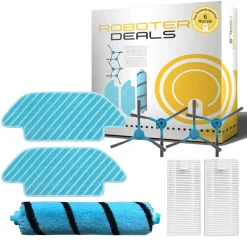 Roboter-Deals Zubehör Set Cecotec Conga 5090, 5490, 6090 Und 7090 (4x Seitenbürsten, 2x Pad, 2x Filter, 1x Hauptbürste)