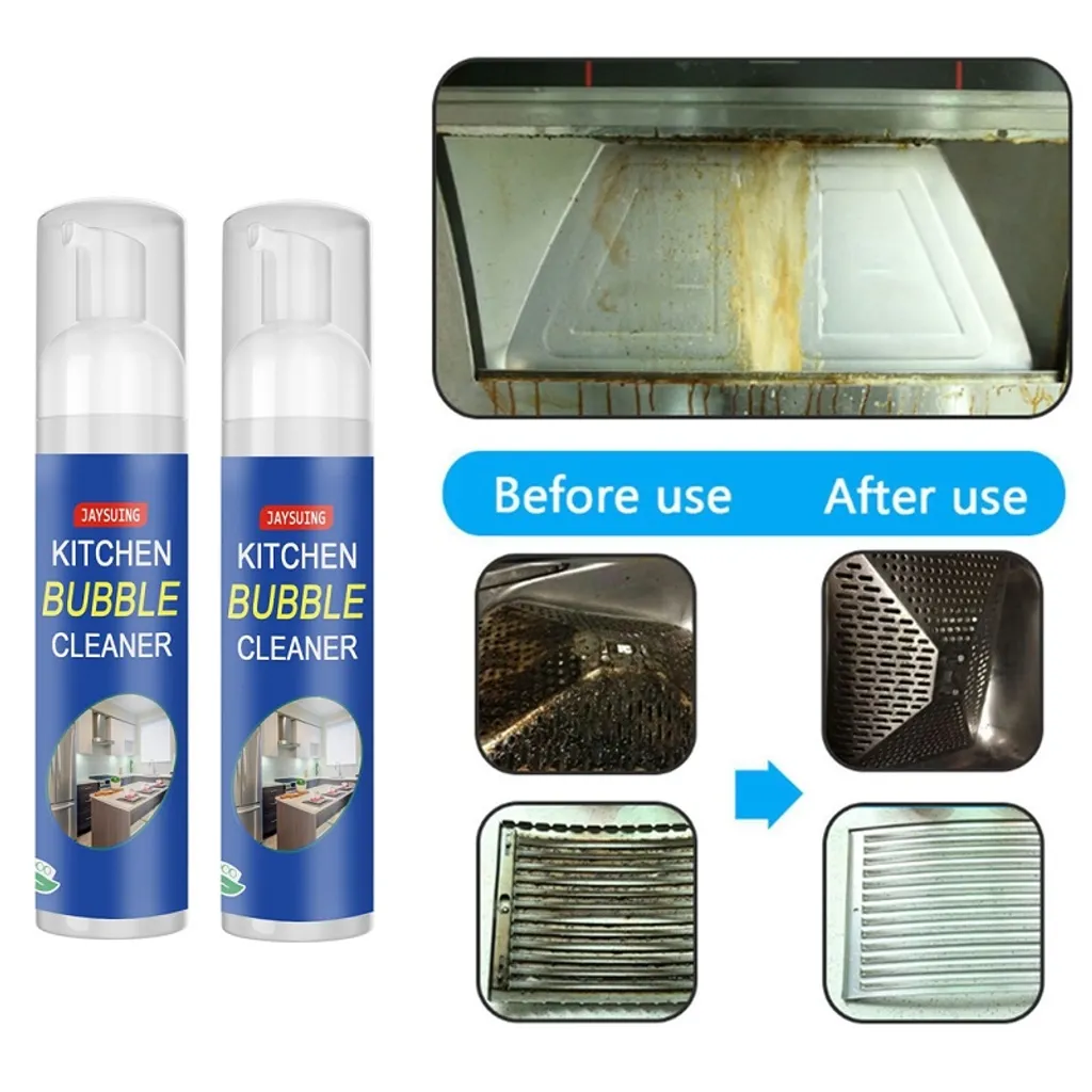 Stretoey 2 Stk 100ml Schäumender Schwerölfleckenreiniger Reiniger, Leistungsstarker Fleckenentferner, Schaumreiniger, Hartnäckig Fett & Schmutz Entfernen Blasenspray, Allzweckreiniger – Bild 3