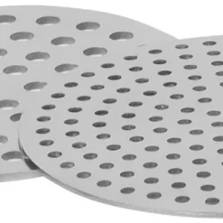 Fackelmann Spätzlepresse, Kartoffelpresse Aus Edelstahl, Eispresse Inkl. 2 Einsätze (Farbe: Silber), Menge: 1 Stück