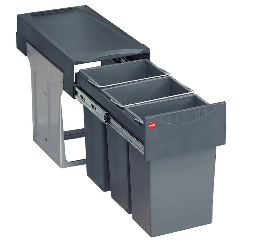 Hailo Mülleimer Küche, Einbau 30 Cm Schrank, Abfalleimer 3x10 Liter