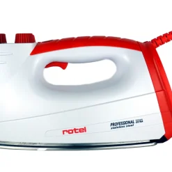 Rotel Professional Extra Edelstahlsohle Dampfbügeleisen 800 W Rot