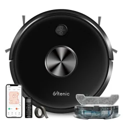Ultenic D5s Pro 3-In-1 Staubsauger Roboter WLAN Saugroboter 3000 PA Staubsauger Roboter Für Tierhaare Saugroboter Appsteuerung Alexa Google Home