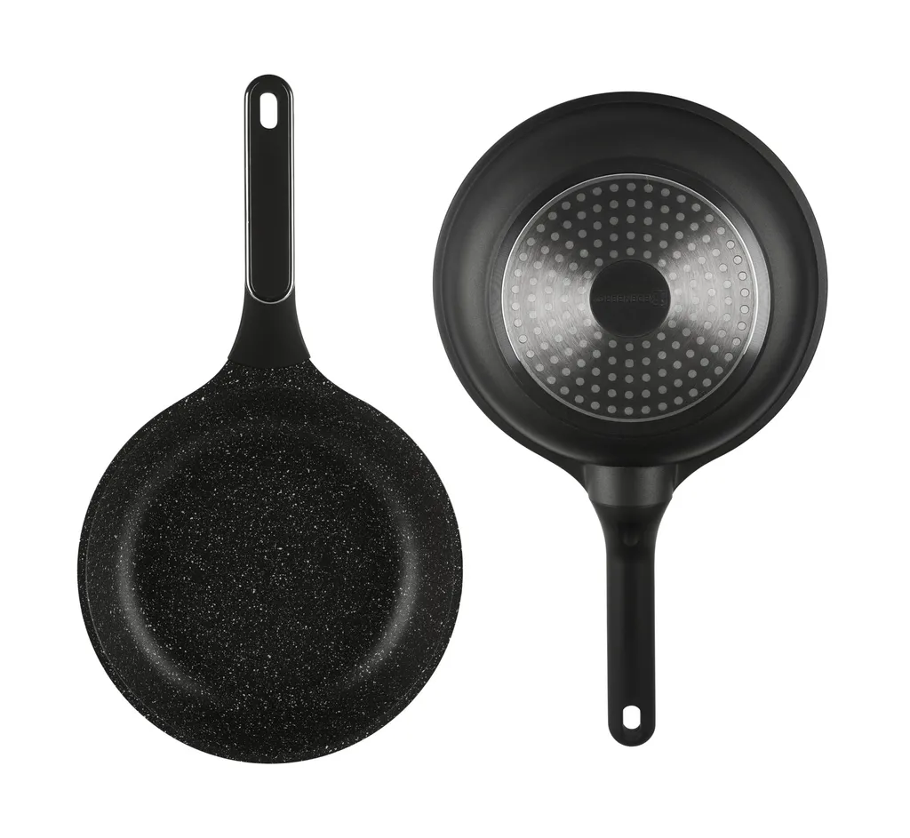 EDENBERG Schwarze Töpfe INDUKTION GLASDECKEL Kochtopf Topfset Keramik Und Pfanne – Bild 9