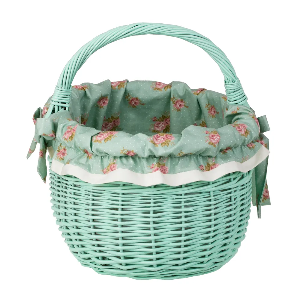 TheWickerStories Einkaufskorb / Geschenkkorb Aus Weide, Mint – Bild 4