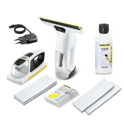 Kärcher Akku-Fensterreiniger WV 6 + KV 4 Premium Mit Schnellladegerät Inkl. Reinigungsmittel RM 500, Wischtuch