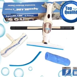 Aquablade E-Power Innovativer Elektrischer Fensterwischer /-sauger Mit SilikonLippe Für Fenster Und Fliesen - Für Strahlend Saubere Fenster Und Fliesen