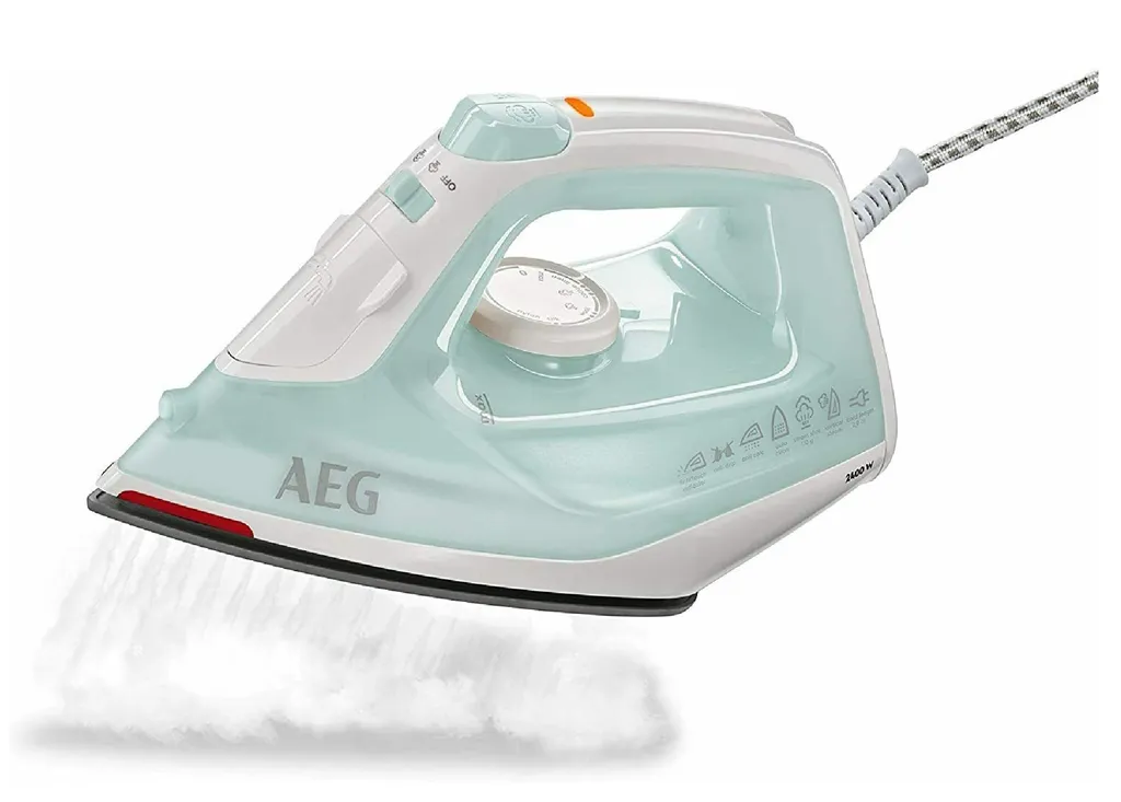 AEG DB1740 Dampfbügeleisen, Keramiksohle, 2400 Watt, Vertikaldampf, Anti-Kalk, Abschaltautomatik – Bild 2