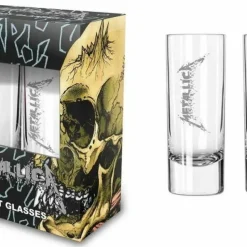 Global Merchandising Metallica Schnapsglas Set 2 Stück Sad But True Shot Glasses Schnapsgläser