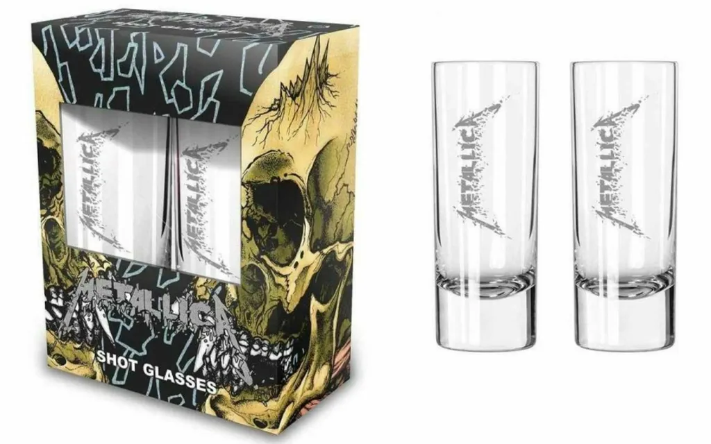 Global Merchandising Metallica Schnapsglas Set 2 Stück Sad But True Shot Glasses Schnapsgläser