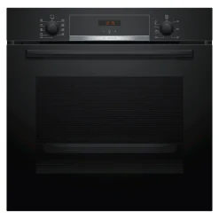 Bosch Backofen HBA534EB0 Einbauherd - Schwarz, Autark, 3D-Heißluft, Teleskopauszug