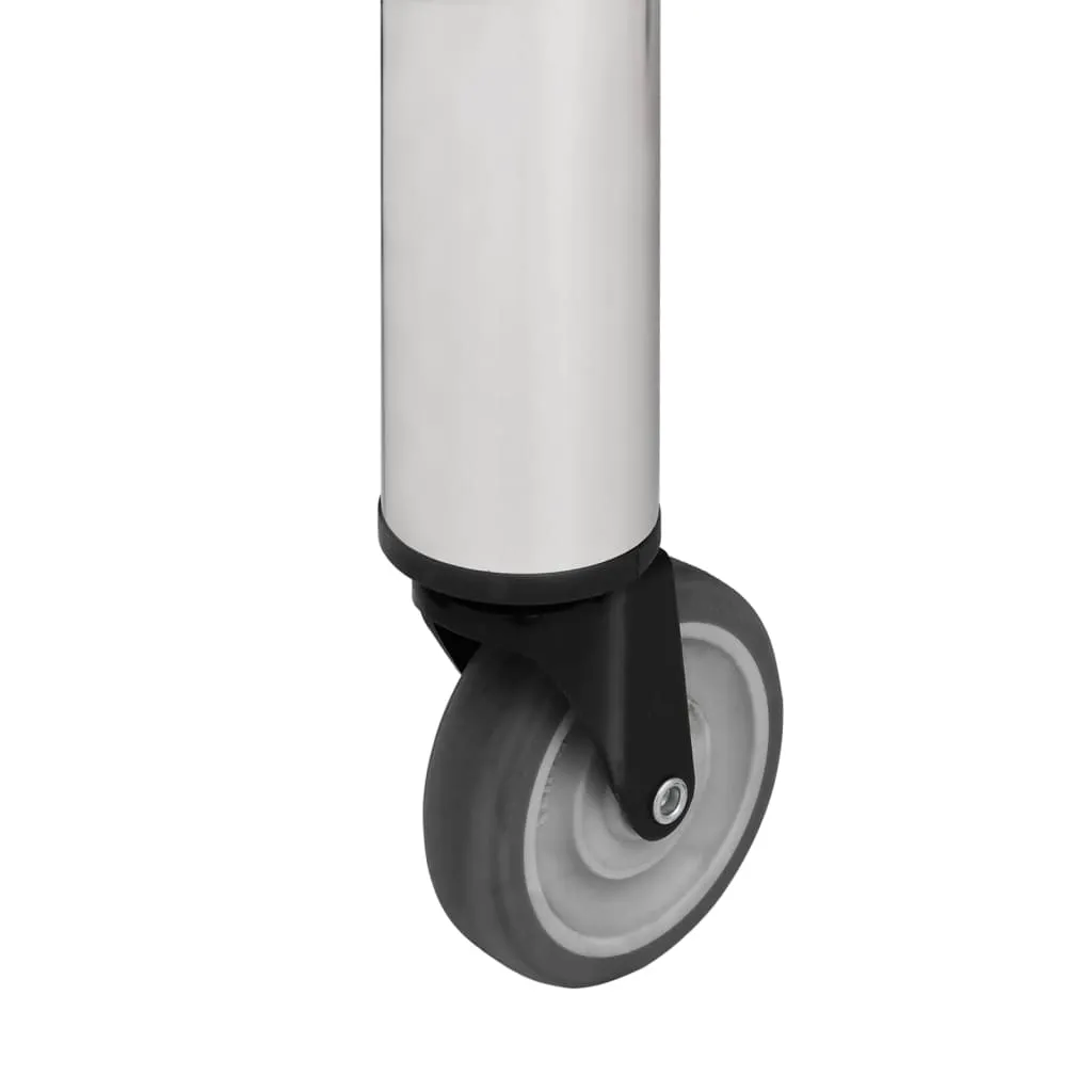 VidaXL Küchen-Arbeitstisch Mit Rollen 100x60x85 Cm Edelstahl – Bild 6