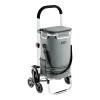 En.casa Treppensteiger Einkaufstrolley Neef Einkaufswagen Mit Thermotasche 41 Liter Bis 20 Kg Belastbar Transportwagen Mit Abnehmbarer Einkaufstasche Klappbar Dunkelgrau