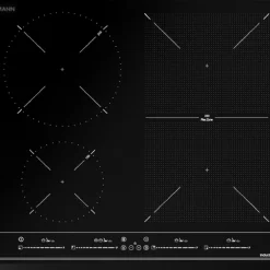Klugmann Flex-Induktions-Kochfeld KI6000SB, MultiSlider-Touch, Direktfunktionen: Temperaturerhaltung, Kochen Und Auflösen Power Plus, Stop & Go-Funktionen, Digital Timer, 99-Minuten-Timer, Einfach Zu Säubern, Automatische Abschaltung, Warmhaltefunktion Restwärmeindikatoren, Quick Boiling, Acoustic Alarm, Mute Function, Automatic Safety Disconnection (Auto Lock)