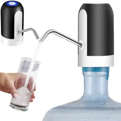 Wasserspender Tragbare Trinkwasserpumpe Elektrische USB Wasserpumpe Dispenser Wasser Wasserflasche Für PET Flaschen Kanister Camping Kühlschrank Retoo