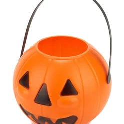 Elite Kürbis-Eimer Halloween-Eimer Orange-schwarz