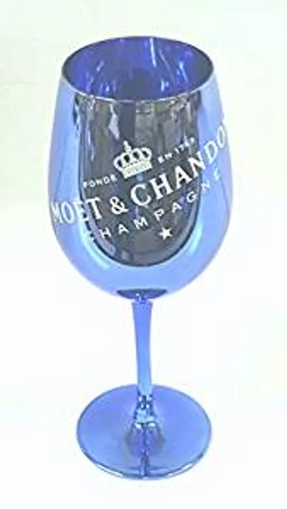 Moet & Chandon 1 Imperial Champagner Glas Blue (Echtglas) Blau – Bild 2