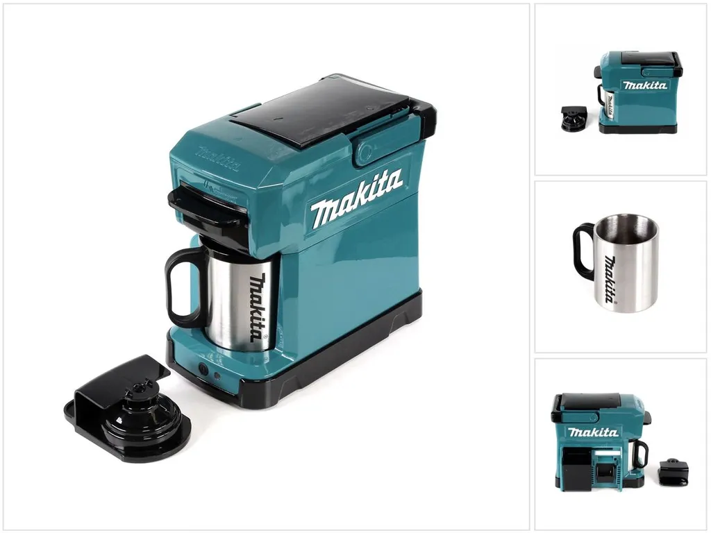 Makita Akku / Netz Tragbare Mobile Kaffeemaschine Caffee DCM501Z 18V 230V – Bild 30