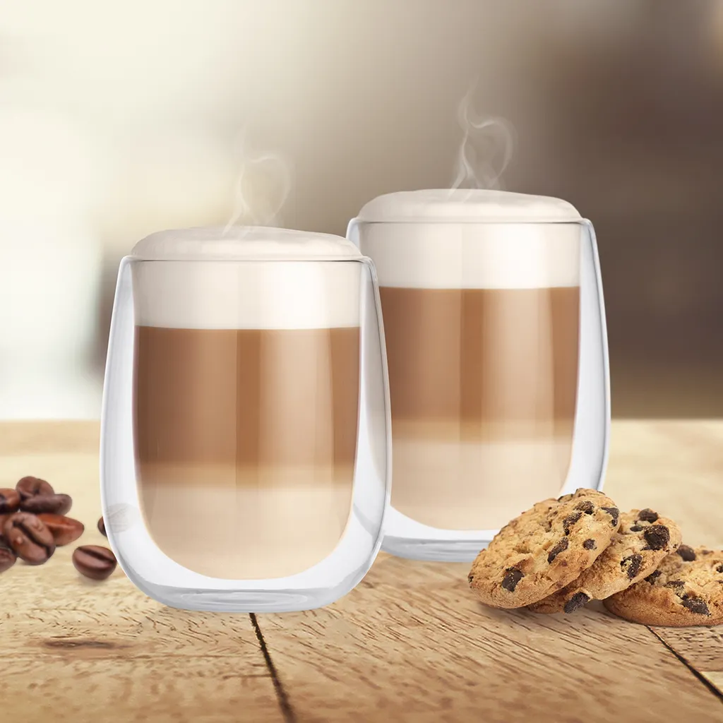 Maxxworld GOURMETmaxx Latte Macchiato Thermogläser - 2er-Set – Bild 3