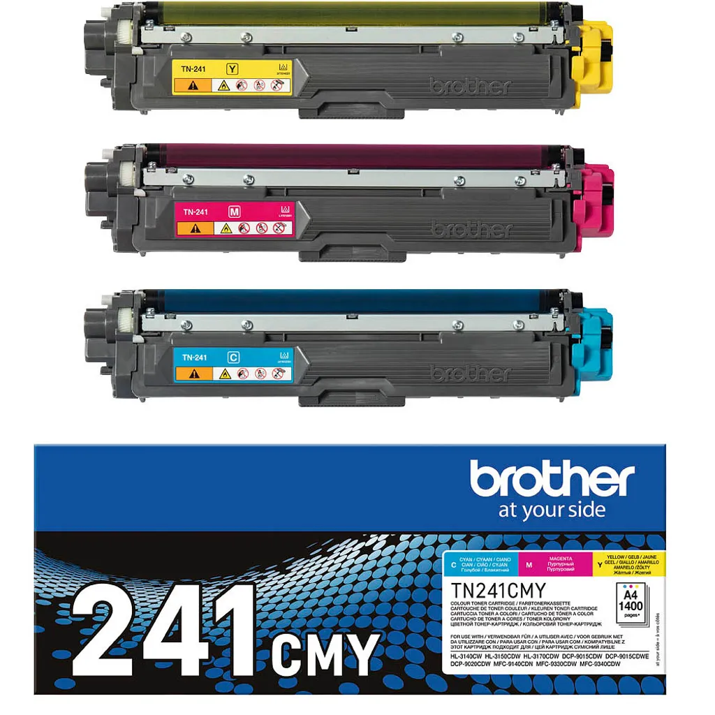 Brother TN241CMY - 3er-Pack - Gelb, Cyan, Magenta - Original - Tonerpatrone – Bild 6