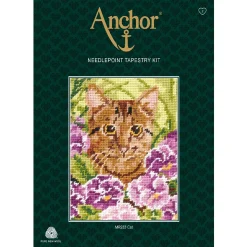 Anchor Books Anchor Gobelin-Stickset "Katze", Bild Vorgezeichnet