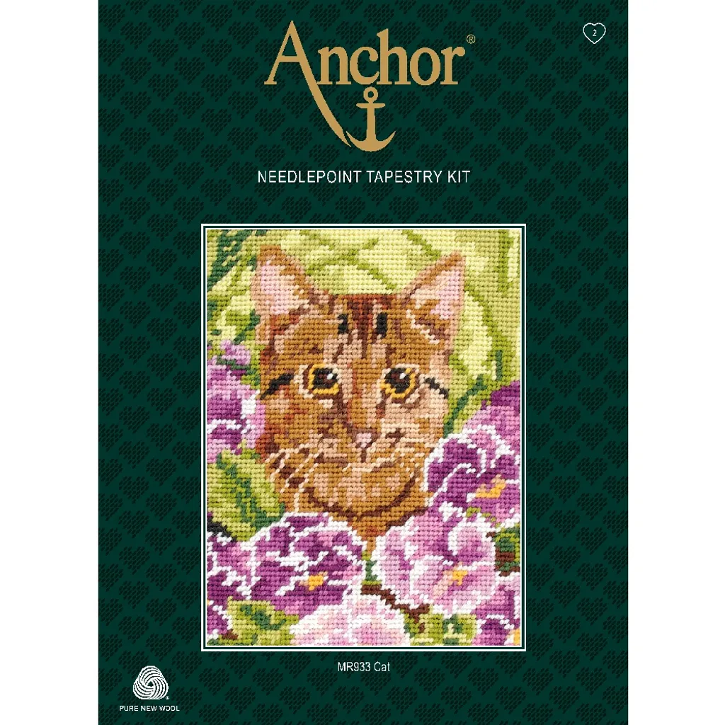 Anchor Books Anchor Gobelin-Stickset "Katze", Bild Vorgezeichnet