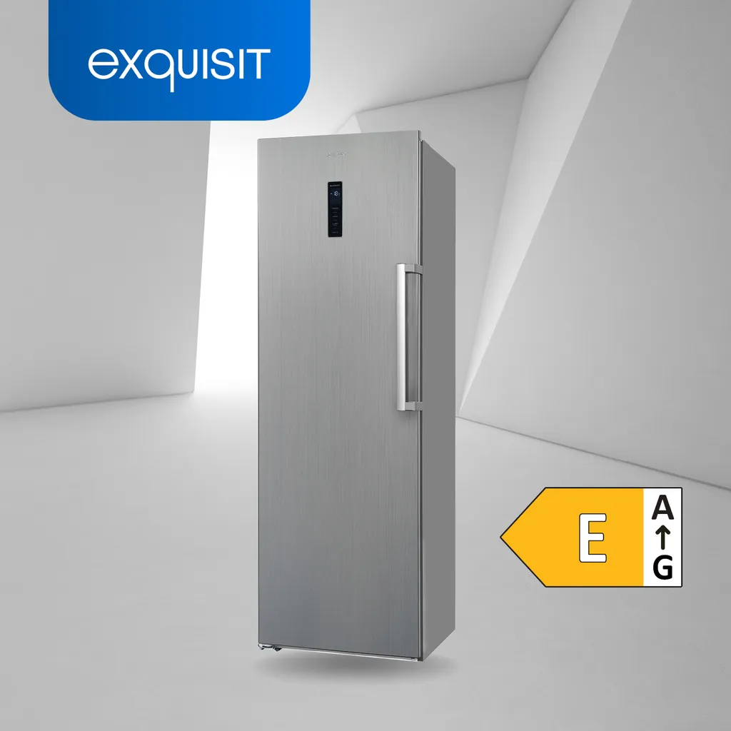 Exquisit Gefrierschrank GS295-NF-H-040E Inoxlook | 274 L Nutzinhalt | Edelstahloptik – Bild 2