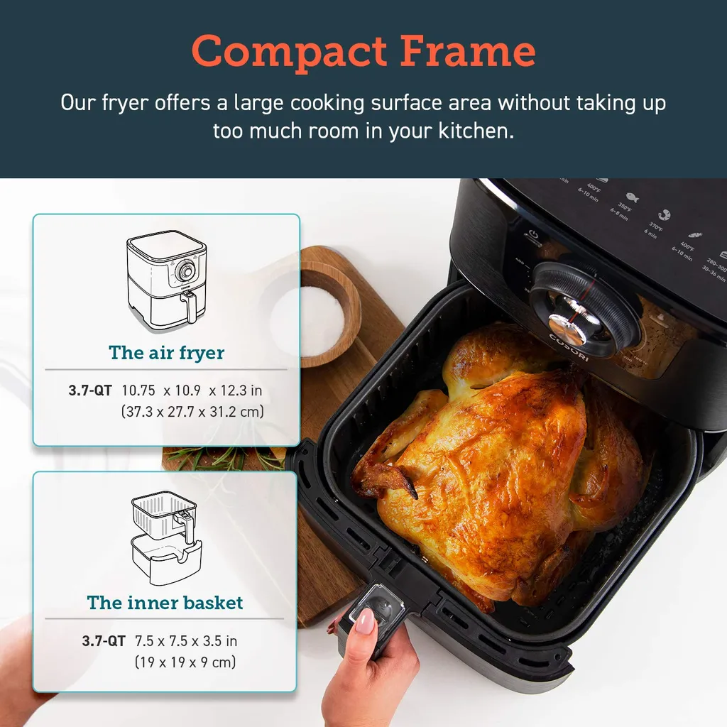 Cosori Original 5,5-Liter Heißluftfritteuse Mit Spießregalsatz; CO158-AF-RXB – Bild 12