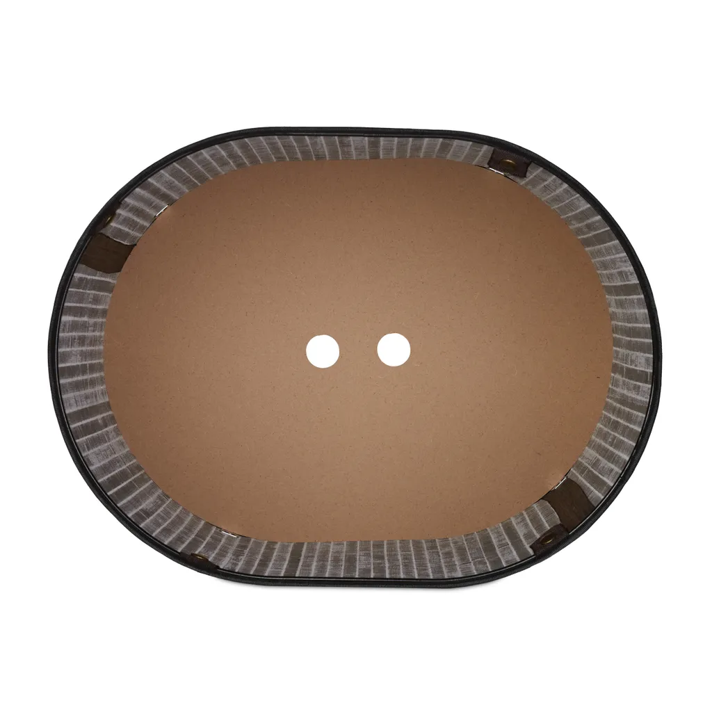 Relaxdays Bambus Wäschekorb Oval – Bild 7