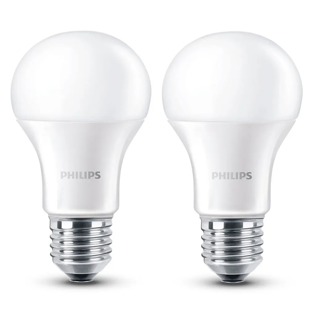 Philips LED Lampe Ersetzt 40W, E27, Warmweiß, Matt, Doppelpack