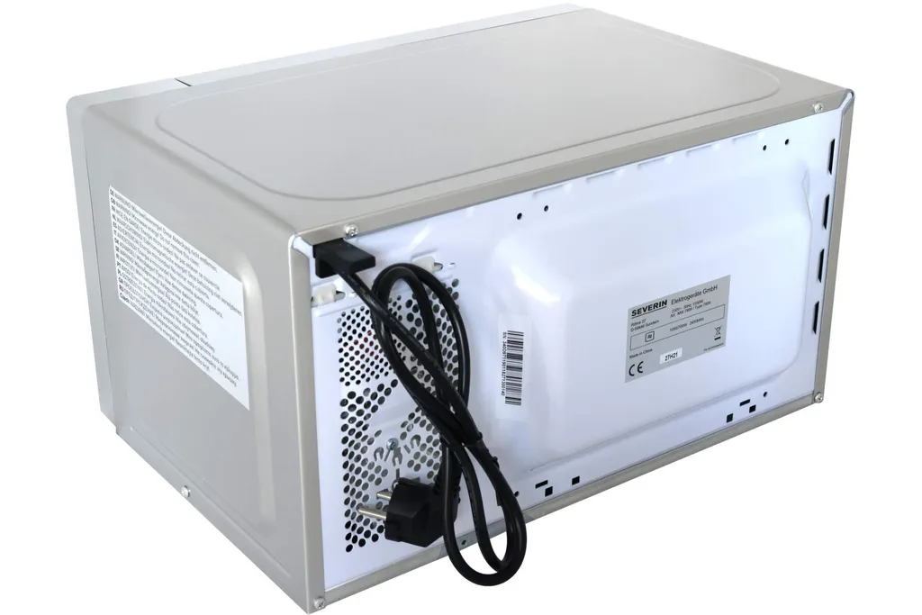 Severin MW 7899, Arbeitsplatte, Solo-Mikrowelle, 20 L, 700 W, Drehregler, Edelstahl – Bild 7
