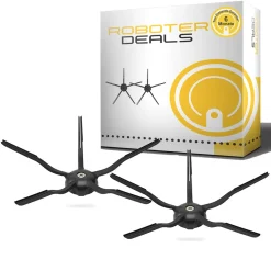 Roboter-Deals Seitenbürste (2 Stück) 5-armig Schwarz Für Roborock S5, S5 MAX, S6, S6 MAX, S6 Pure, S7 U. S7 Plus