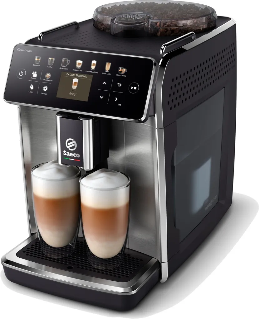 Philips Saeco SM6585/00 GranAroma Kaffeevollautomat Mit Farbigem Display Edelstahl – Bild 8