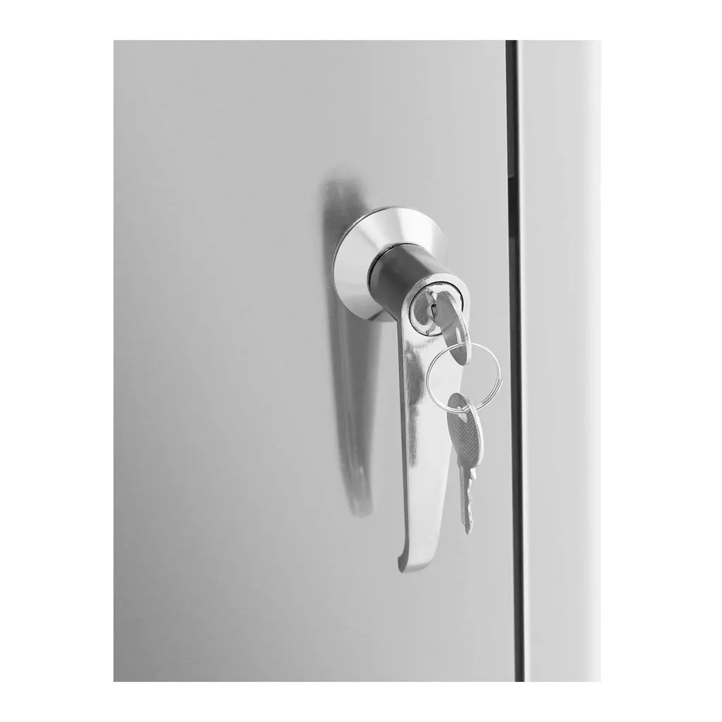 Ulsonix Mülltonnenbox Edelstahl Mülltonnenverkleidung Mülleimerbox 4 X 240 L Schloss – Bild 3