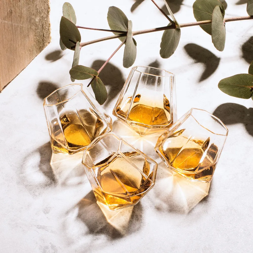 Thumbsup Thumbs Up Diamond Shot Gläser 4er-Set Hochwertiges Glas In Diamant-Form Je 50ml – Bild 7