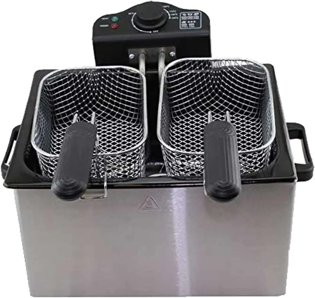 Edelstahl Doppel-Fritteuse 5 Liter EPIQ 80000703 – Bild 8