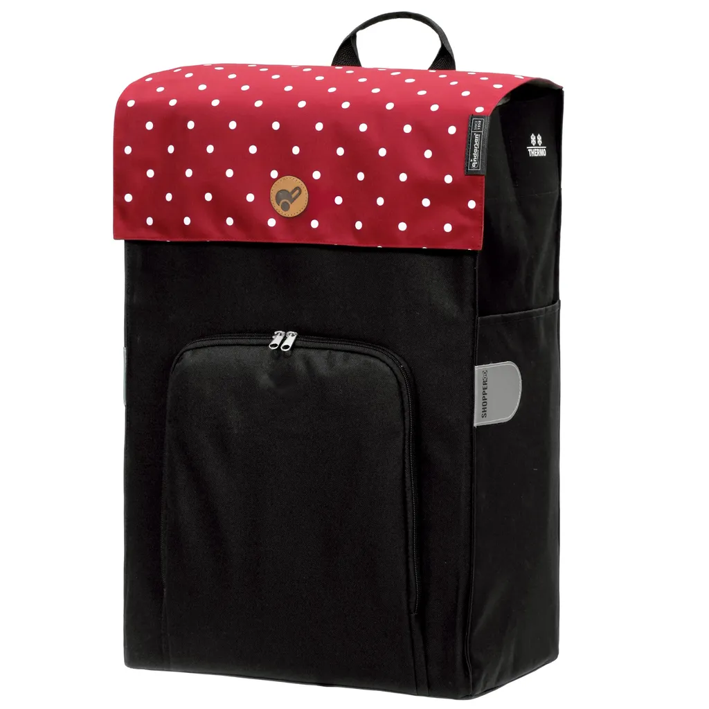 Andersen Shopper Royal Alu Klappbar Mit 3-Speichenrad Ø 25cm Und 45 Liter Tasche Malit Rot Mit Kühlfach – Bild 16