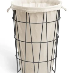 ZACK Wäschekorb SATONE Wäschesammler Wäschetonne Schwarz 40437