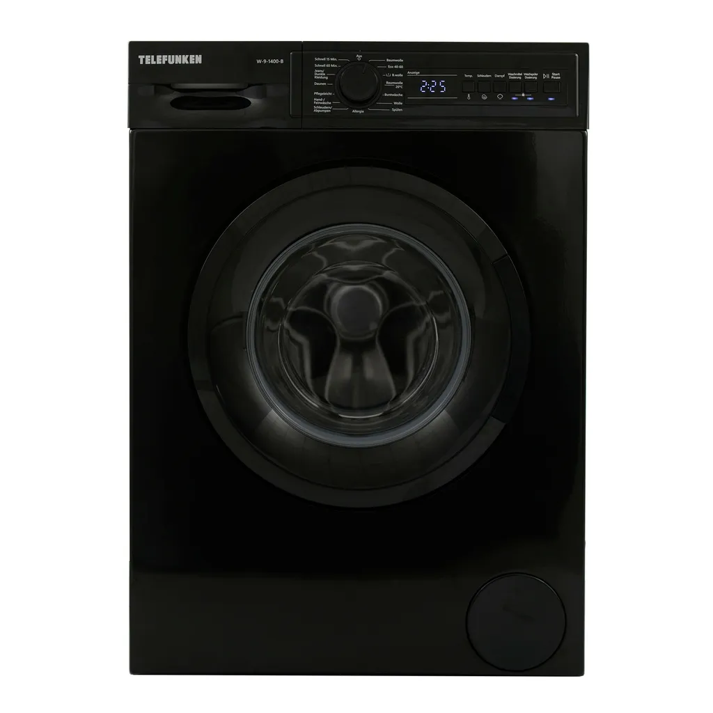 Telefunken W-9-1400-B Waschmaschine (9 Kg / 1400 U/Min) Mit LED Display, Mengenautomatik, Dosierungsautomatik, Inverter Motor – Bild 7