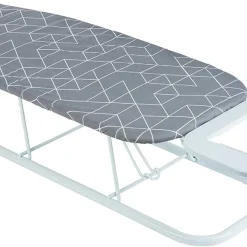 ONVAYA Tischbügelbrett | Mini Bügelbrett | Bügeltisch | Kleines, Platzsparendes Bügelbrett | Grau