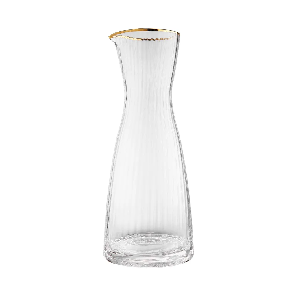 BUTLERS GOLDEN TWENTIES Karaffe Mit Goldrand Und Rillen 1l – Bild 3