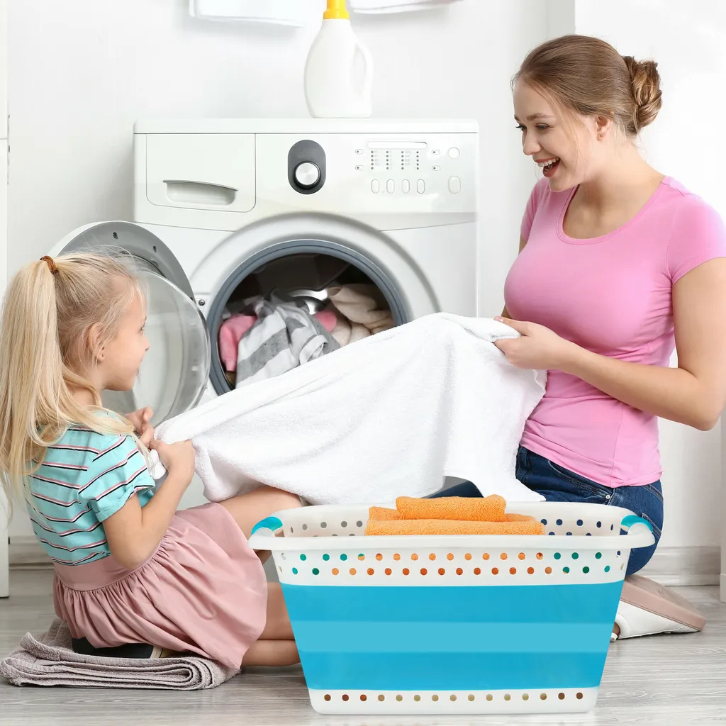 Relaxdays Faltbarer Wäschekorb – Bild 5