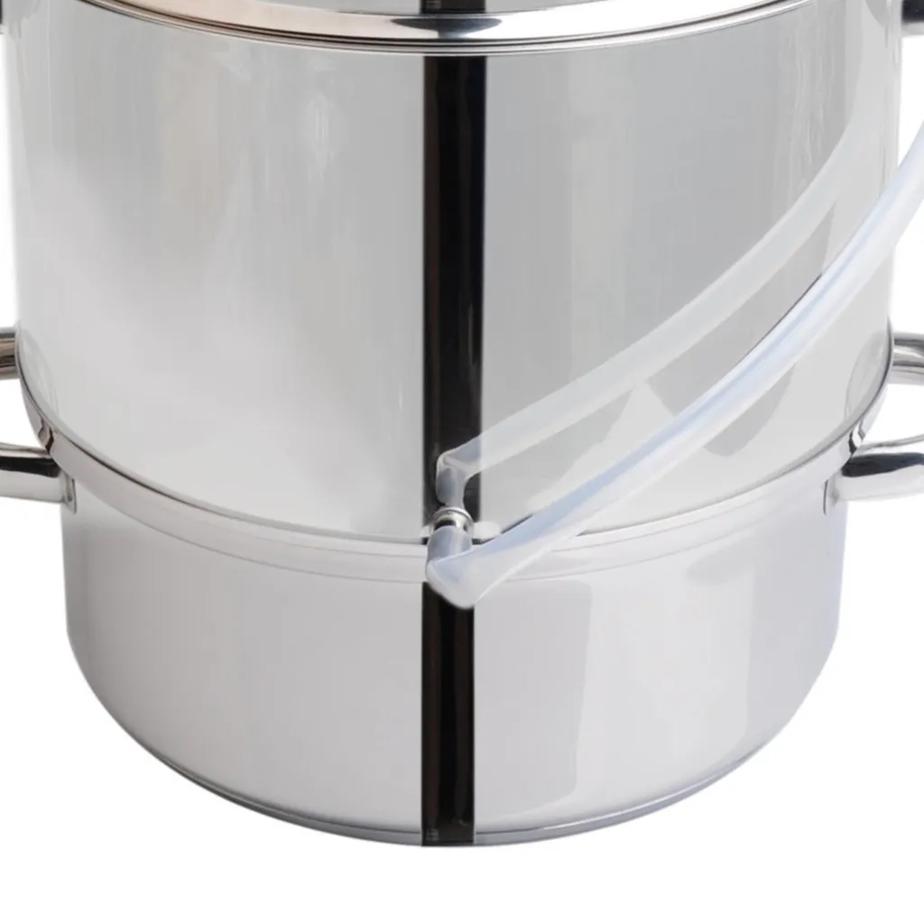 Grafner® XXL Edelstahl Dampfentsafter 8 Liter Mit Schlauch + Klemme Fruchtentsafter – Bild 9
