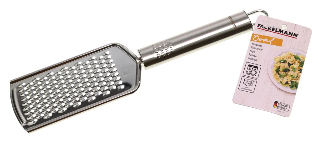 Fackelmann Reibe OVALGRIFF, Käsereibe, Zester Aus Rostfreiem Edelstahl (Farbe: Silber), Menge: 1 Stück – Bild 7