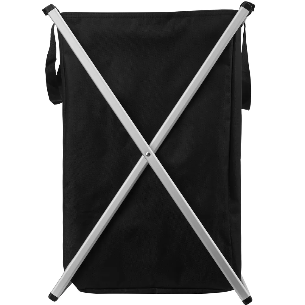 Tectake Wäschesammler Klappbar Mit 3 Fächern - Schwarz – Bild 4