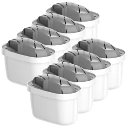 Wessper Wasserfilter Kartuschen Für Hartes Wasser Kompatibel Mit BRITA Maxtra+ Filter, Maxtra Plus, 8er Pack